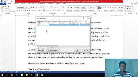 How to do a Mail Merge - Explanation in Sinhala (තැපැල් මුසුව සිංහලෙන්)
