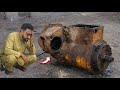 40 Years Old Caterpillar CAT 140H Grader Transmission Rebuild | Restored Like Brand New!