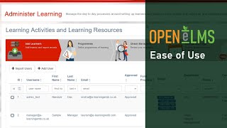 Open eLMS Ease of Use