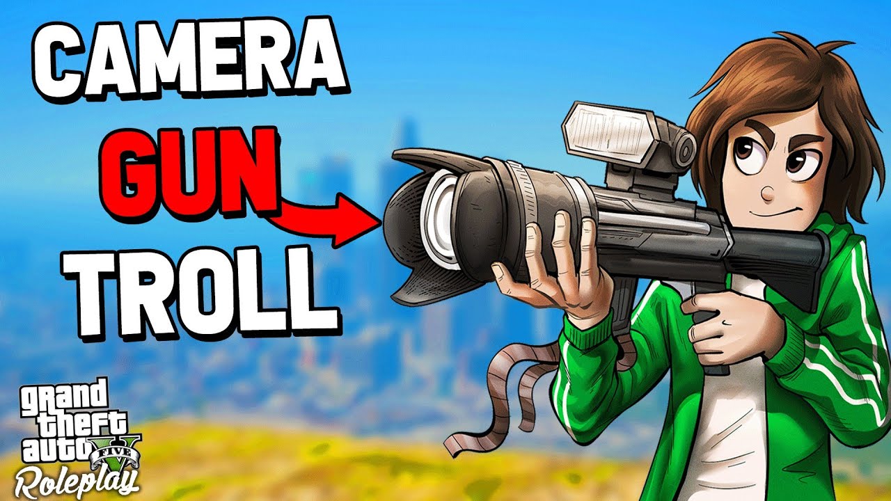 TROLLING THE COPS WITH A CAMERA GUN - GTA RP