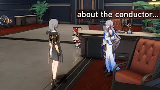 Bronya asking Trailblazer what creature Pom-Pom is