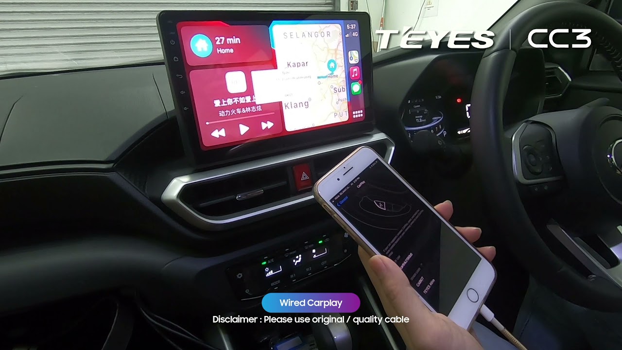 How to connect Apple CarPlay & Android Auto TEYES CC3 Teyes
