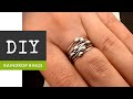 How To Make Sterling Silver Raindrop Stacker Rings With The Bead Place
