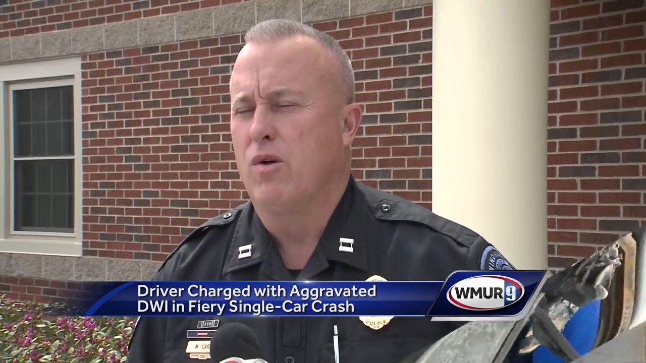 Man charged with DWI after fiery crash - YouTube