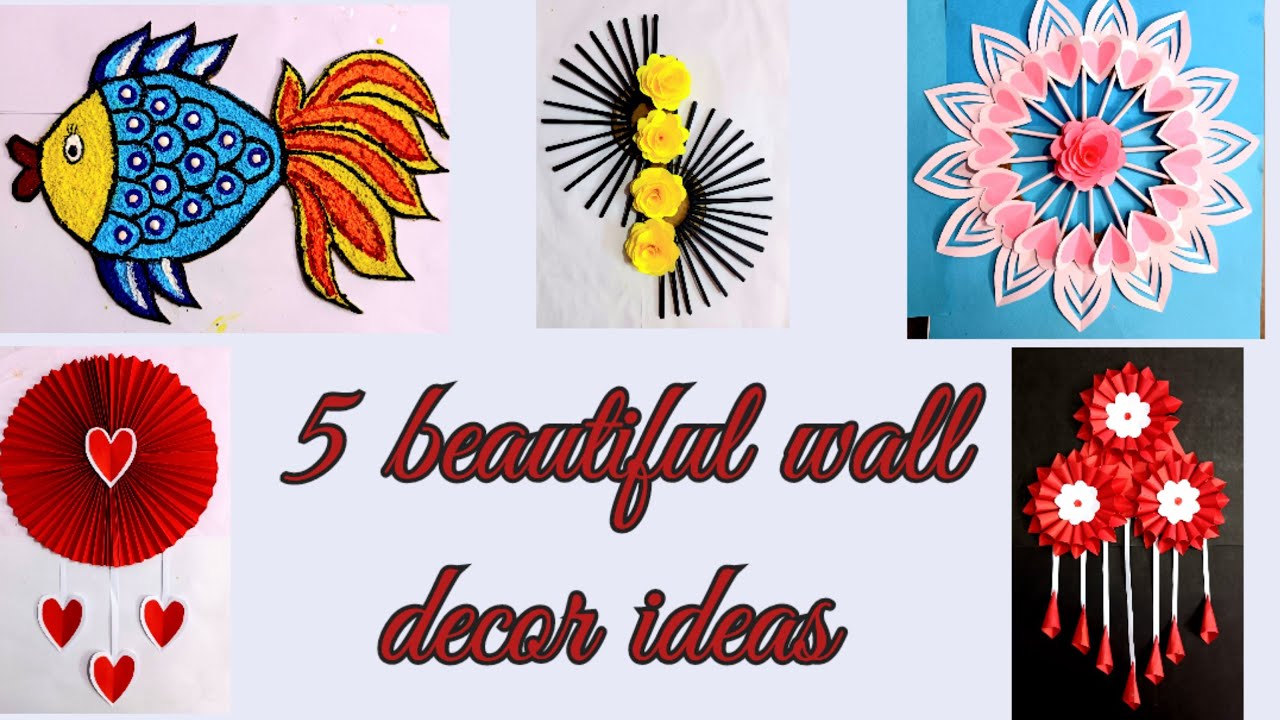 5-beautiful-wall-decor-ideas-wall-hanging-craft-ideas-easy-wall