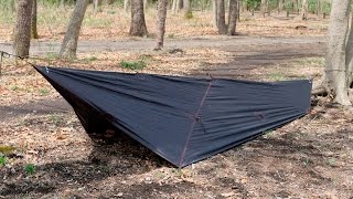 タープの張り方「SOMAブッシュビビィ」Soma Bush Bivy "ORIGAMI TARP"Bush Craft Inc.