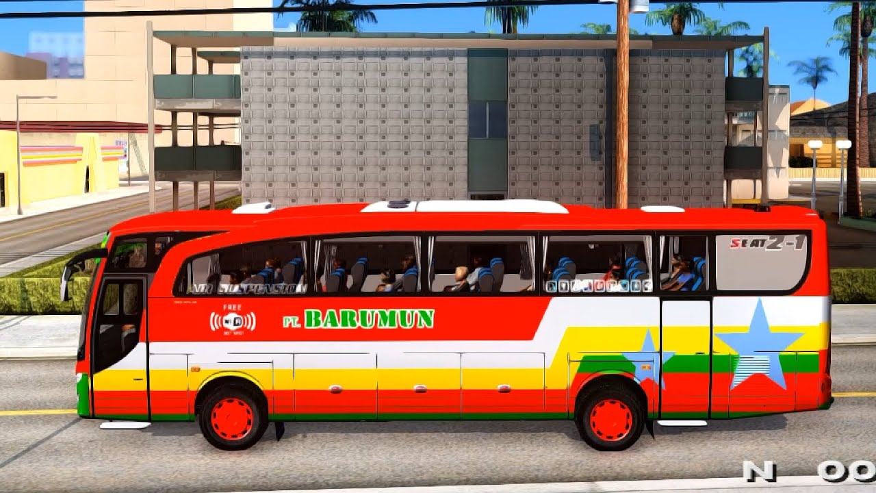 Bus Pt BARUMUN Sibuhuan Palas Medan Sumut GTA San Andreas