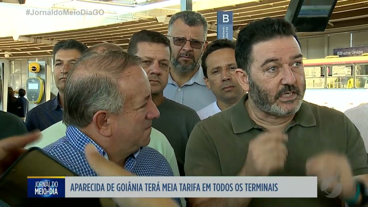 Meia tarifa do transporte coletivo implantada no Terminal Garavelo, em Aparecida de Goiânia