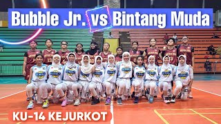 TENSI TINGGI🔥🔥🔥KU-14 KEJURKOT 2024, BUBBLE JR VS BINTANG MUDA