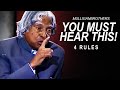 The most inspiring speech 4 true rules to success  a p j abdul kalam