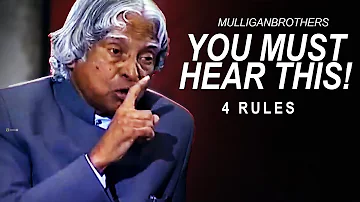 The Most Inspiring Speech: 4 True Rules To Success | A. P. J. Abdul Kalam