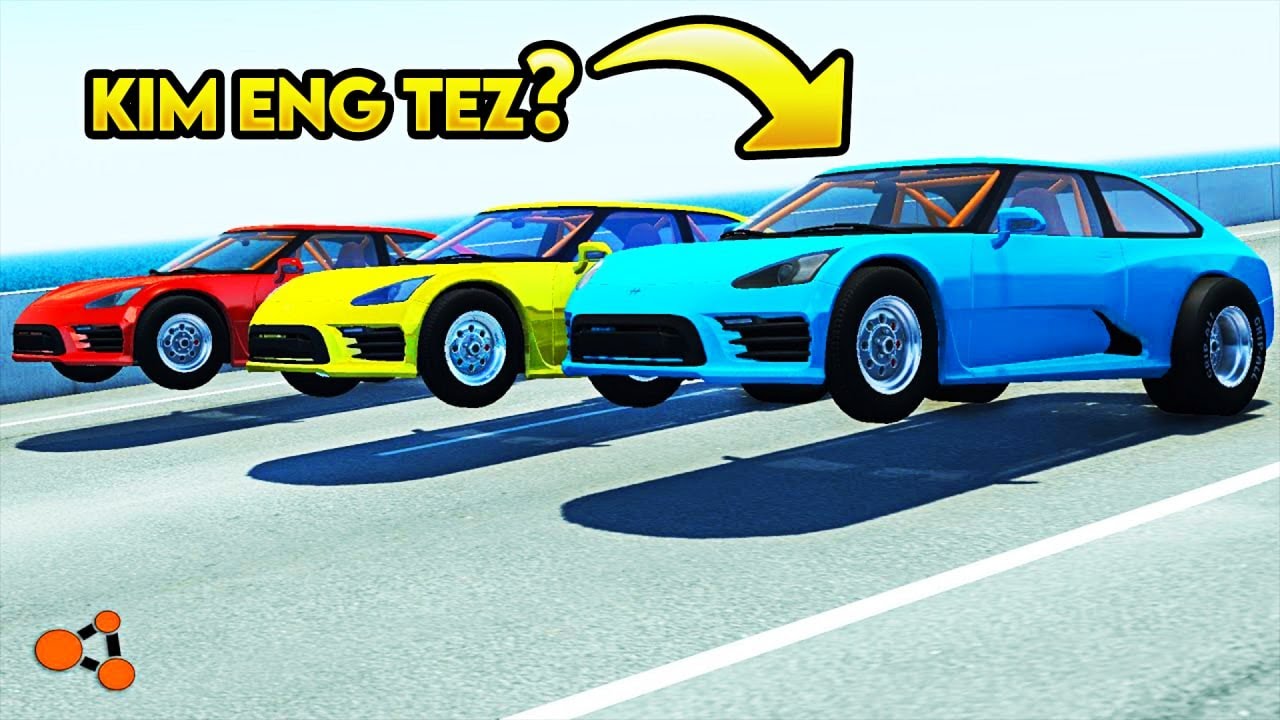 CRASH TEST YANGI URIVINGA CHIQDI - @ABBOZZA VA ASLIDDIN DRAG! BeamNG.Drive