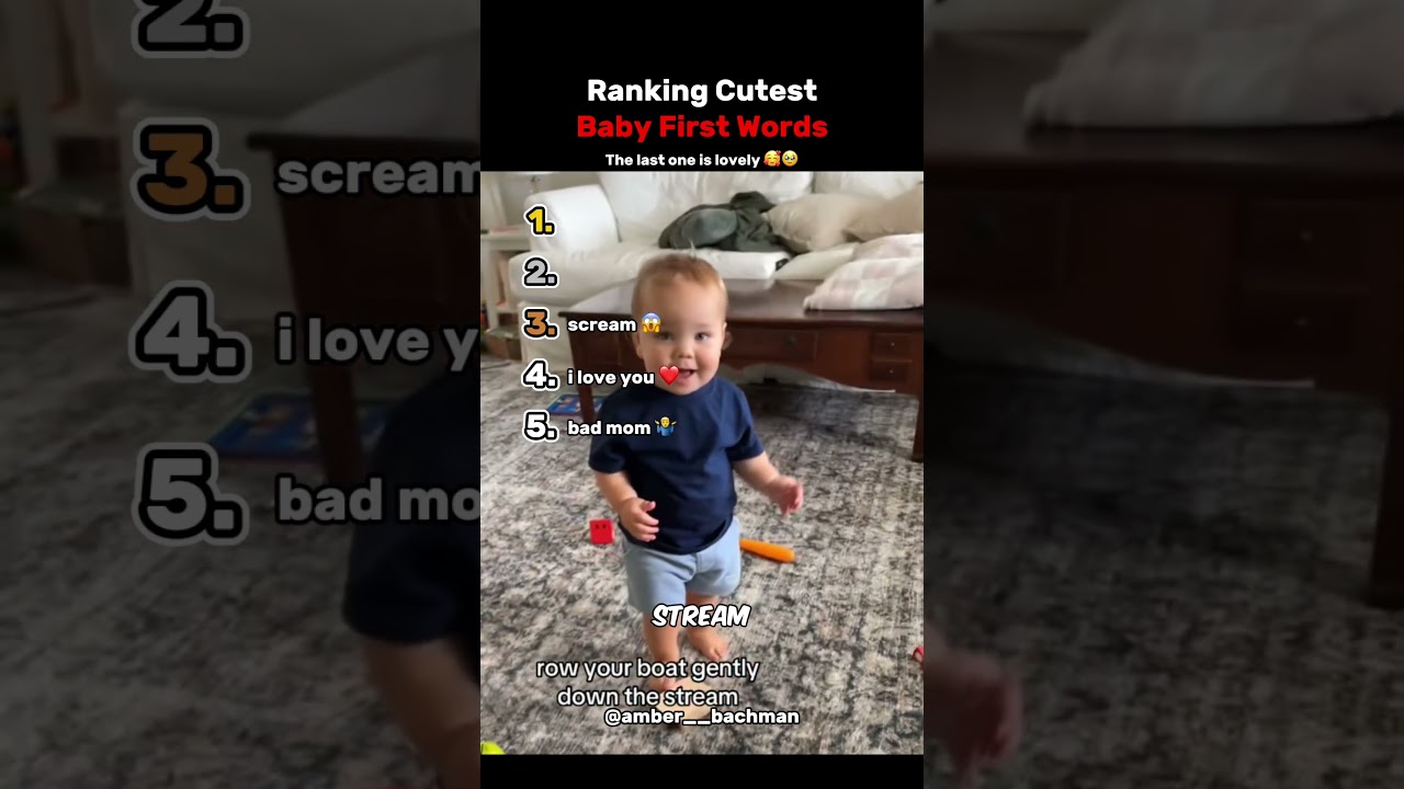 Ranking The Top 5 Cutest Baby First Words Ever
