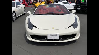 V8NAエンジン！甲高い！　４５８スパイダー　鈴鹿サーキット