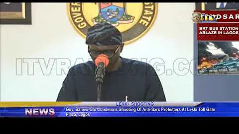 Gov. Sanwo-Olu condemns shooting of Anti-SARS protesters at Lekki