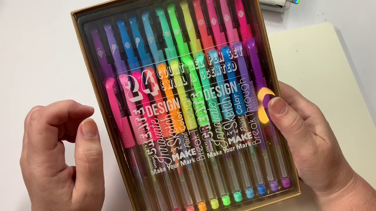 Testing pens with swatches from $5 Below