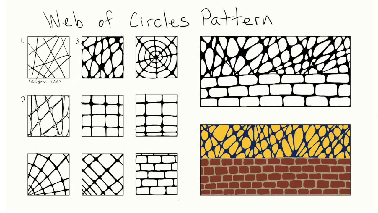 Web of Circles Doodle Pattern - YouTube