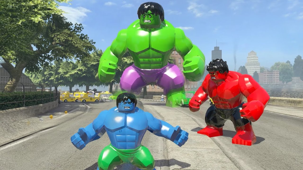 Big Hulk vs Blue Hulk vs Red Hulk - LEGO Marvel Super Heroes