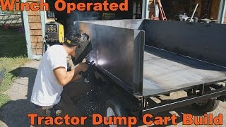 Winch Powered Dump Trailer Build for Lawn and Garden Tractors