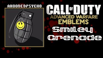 Smiley Face Grenade - COD Advanced Warfare Emblem Tutorial (CODAW)