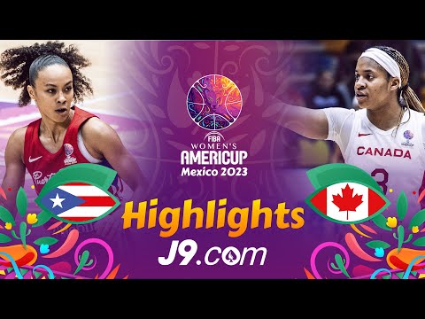 Puerto Rico 🇵🇷 v Canada 🇨🇦 | Third Place Game | J9 Highlights | #FIBAAmeriCupW