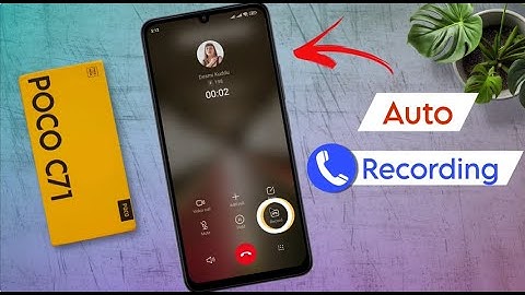 How to Call Record on Poco C71 / Poco C71 me Auto Call Recording Kaise Kare