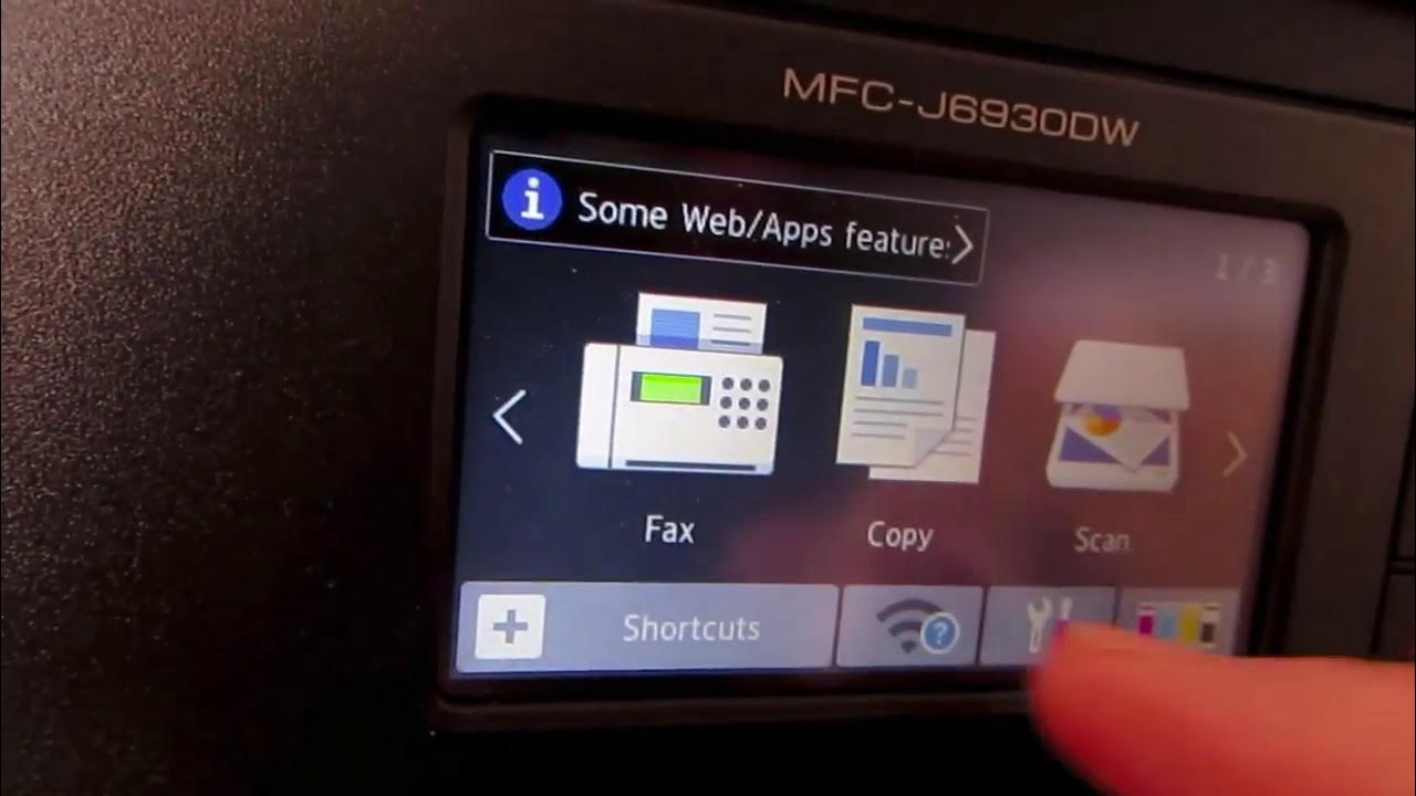 WiFi problem with Brother printer MFCJ6930DW YouTube