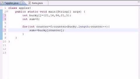 Java Programming Tutorial - 29 - Summing Elements of Arrays.flv