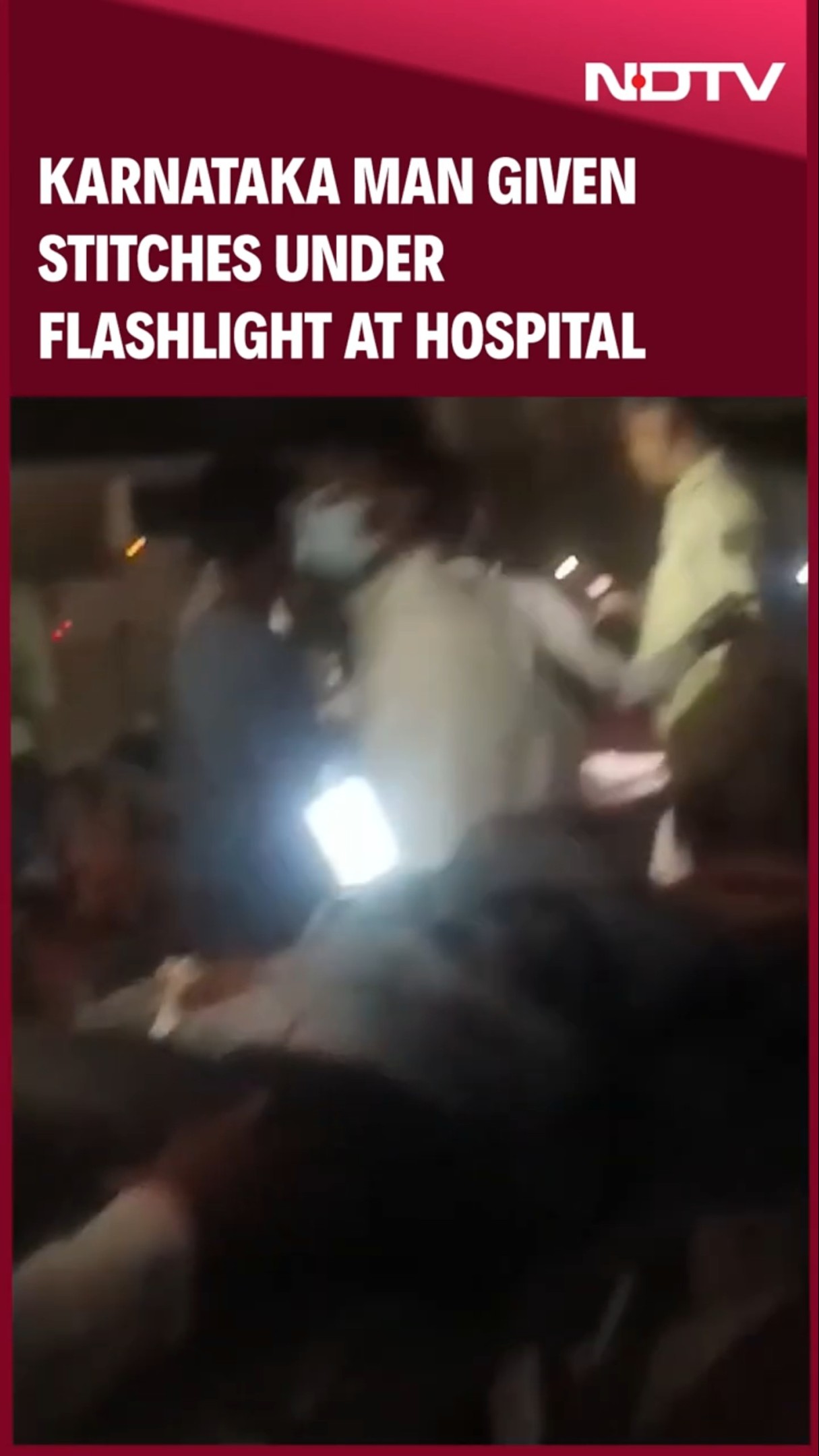 Stitches Under Flashlight: How Karnataka Man Was Treated During A Powercut