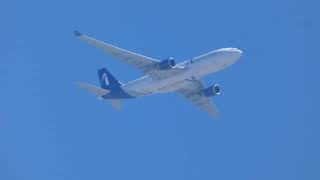 RARE! Awesome Cargo A330-200F Flying over my House! (PVR-LAX) 5/30/26