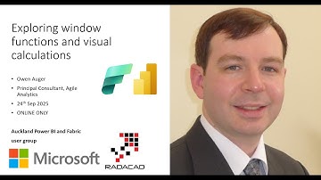 Power BI & Fabric user group: Exploring window functions and visual calculations