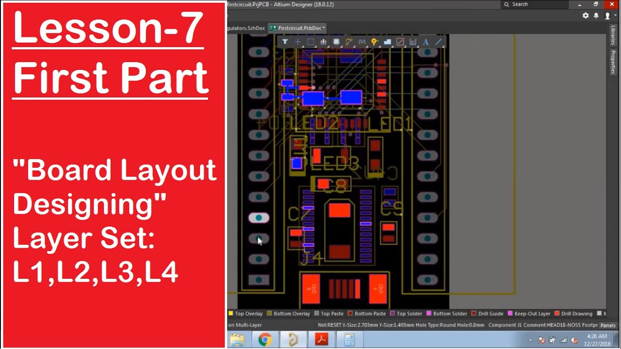 Lesson-7 Layout Designing or Routing for Micro-controller Board (Part-1 ...
