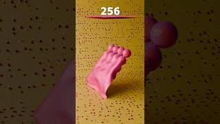 Cloth Simulation 4 to 1 million Faces #blender #entertainment #asmr #fun #oddlysatisfying #shorts
