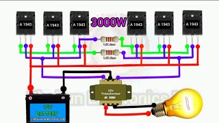 Diy 3000W Powerful Inverter Circuit 12V Dc To 220V Ac