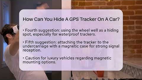 How Can You Hide A GPS Tracker On A Car? - Talking Tech Trends