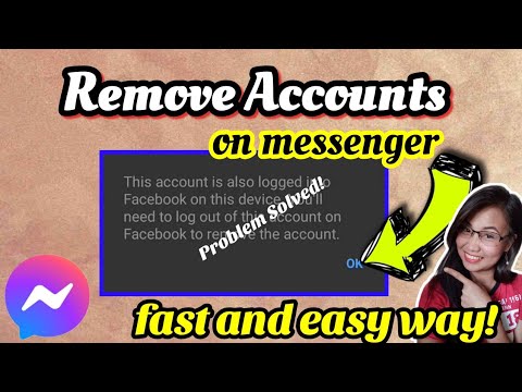 How to REMOVE ACCOUNTS on Messenger App (Easy Tutorial) | Leana Laica De Leon