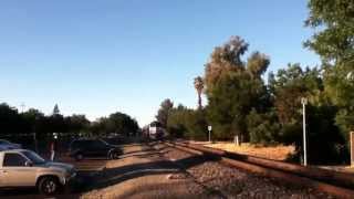 ACE 3106 is leaving Pleasanton ACE station in Pleasanton CA