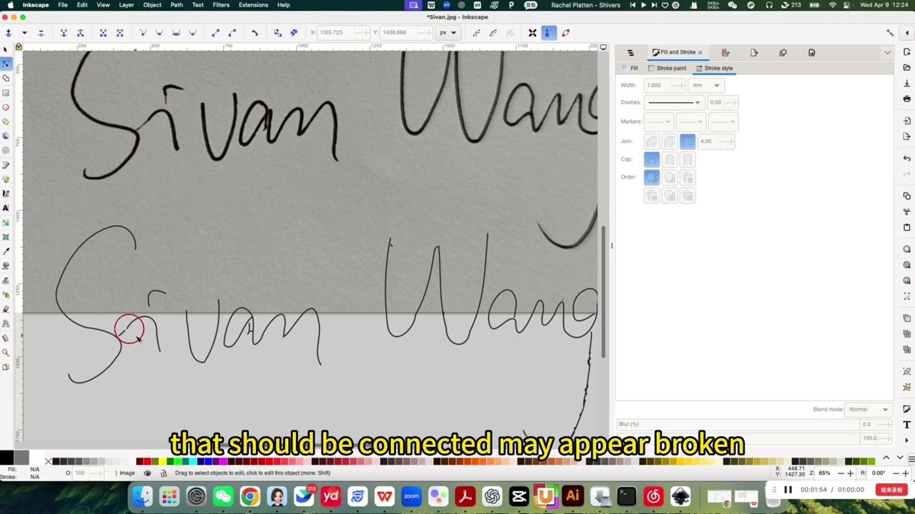How to Convert Your Signature into an SVG File Using Inkscape Auto Trace Function