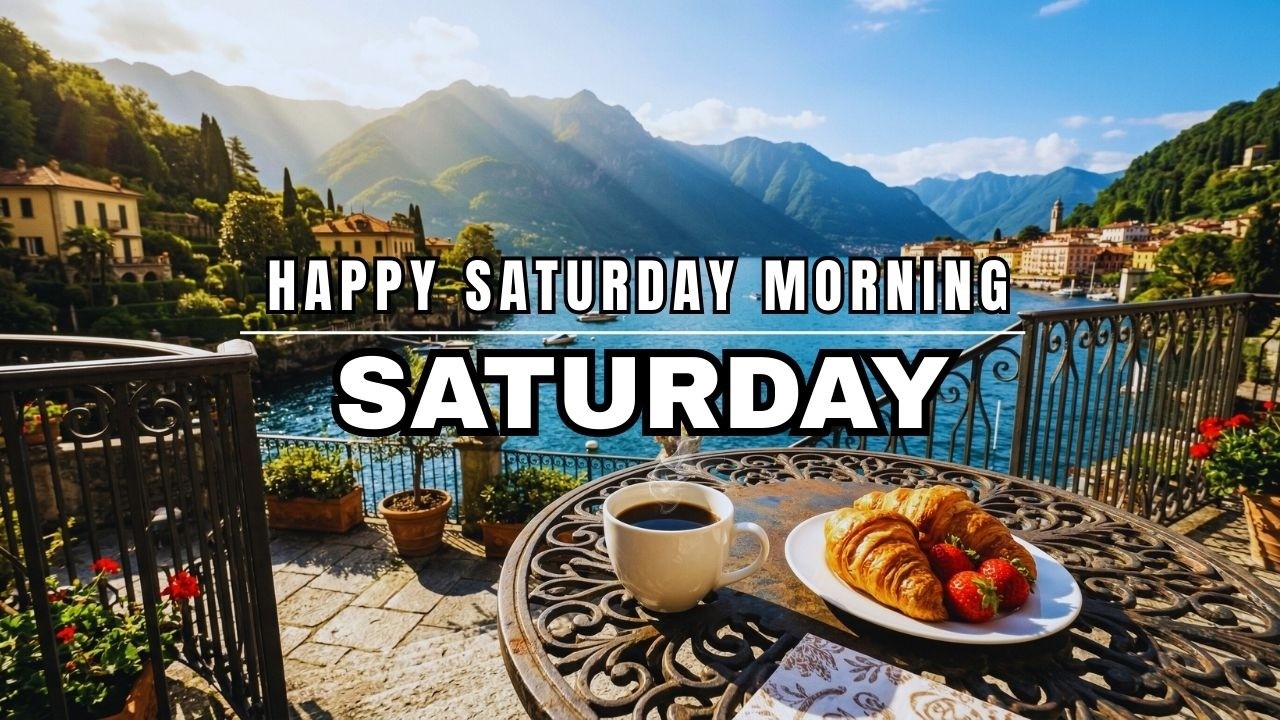 🔴 Happy Saturday Morning ☀️ Relaxing Lake Como Jazz & Bossa Nova [Weekend Vibes]