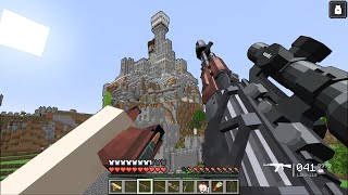 MODERN ARMY DESTROYS PILLAGER FORTIFIED VILLAGE AND SAVES VILLAGE USING MODERN WEAPONS IN MINECRAFT
