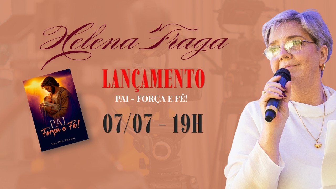 capa do video de lançamento do livro "Pai, Força e Fé"