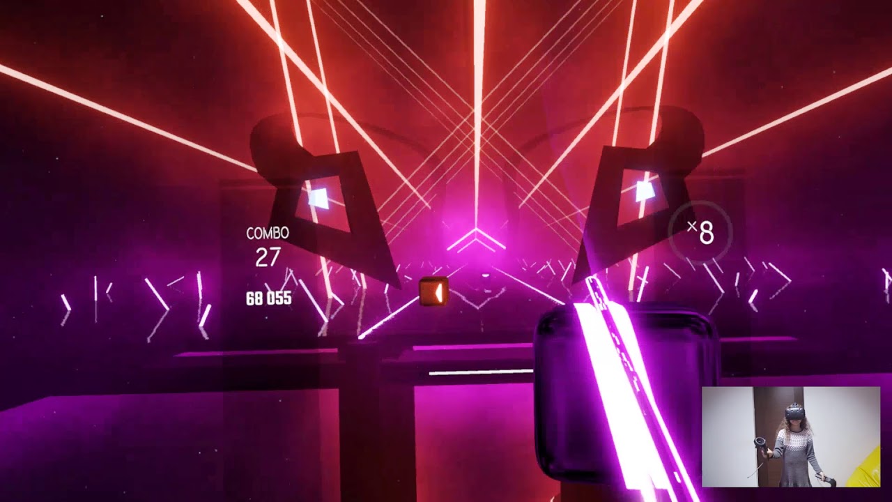 Beat Saber Gameplay on HTC Vive - YouTube