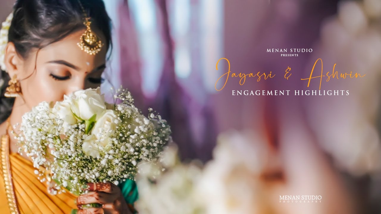 A Beautiful Engagement Highlights | Ashwin & Jayasri | Menan Studio