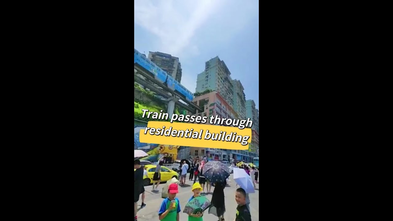 Metro line running through residential building becomes tourist spot in China