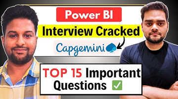 TOP 15 Power BI/SQL Interview Questions |  Got Selected at Capgemini😲