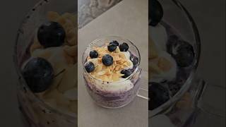 Blueberry Chia Pudding cremoso y saludable 💙 #blueberry #healthysnacks #receta