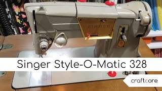 Restored singer 328K Style-O-Matic Sewing Machine Metal Gears Restored singer 328K Style-O-Matic Sewing Machine Metal Gears