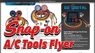 2018 SNAP-ON A/C Tools Flyer Review
