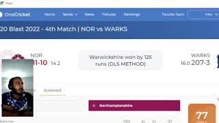 đ´ T20 Blast Live: WAS vs NOR Live – Warwickshire vs Northamptonshire || Vitality Blast T20 Live