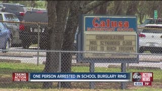 Arrest made in burglary ring at Pasco County schools
